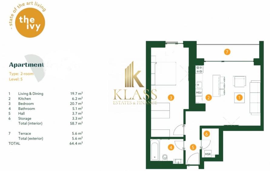 Apartament 2 camere | Baneasa | Jandarmeriei | The Ivy | Investitie - 4