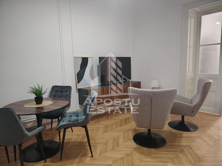 Apartament cu 2 camere nedecomandat, mobilat în Elisabetin