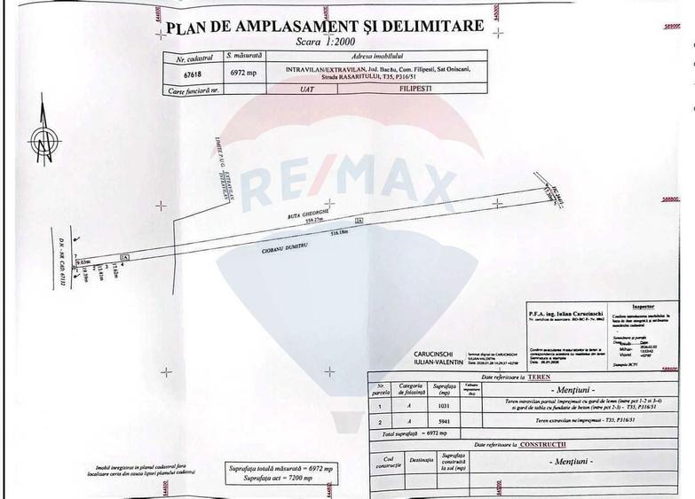 Teren intravilan/extravilan, Strada Rasaritului, com. Filipesti - 5