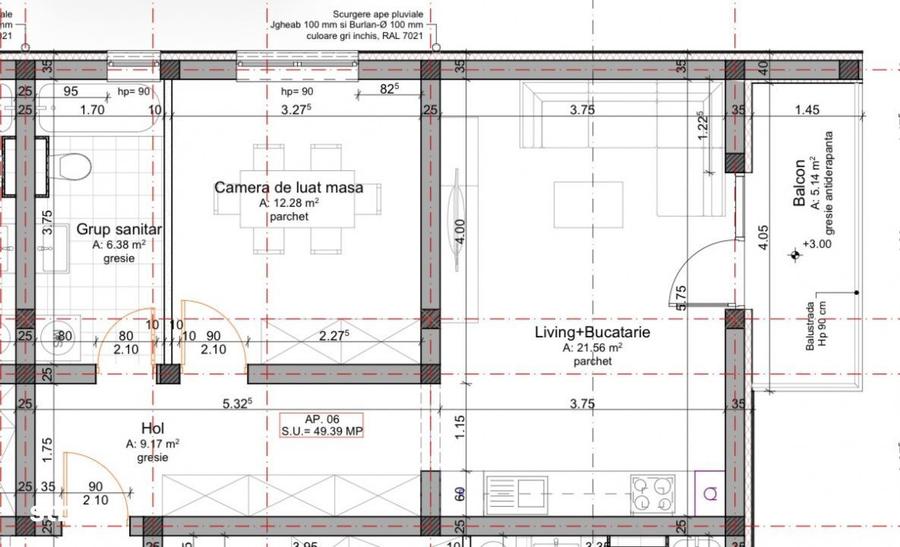 Apartament cu 2 camere si balcon de 5 mp - etaj 1 - Calea Urseni - 2