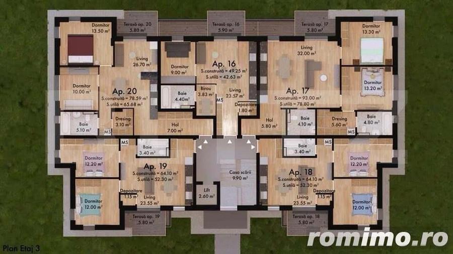 Apartament 2 camere , 52.60 mp , Green Residence - 6