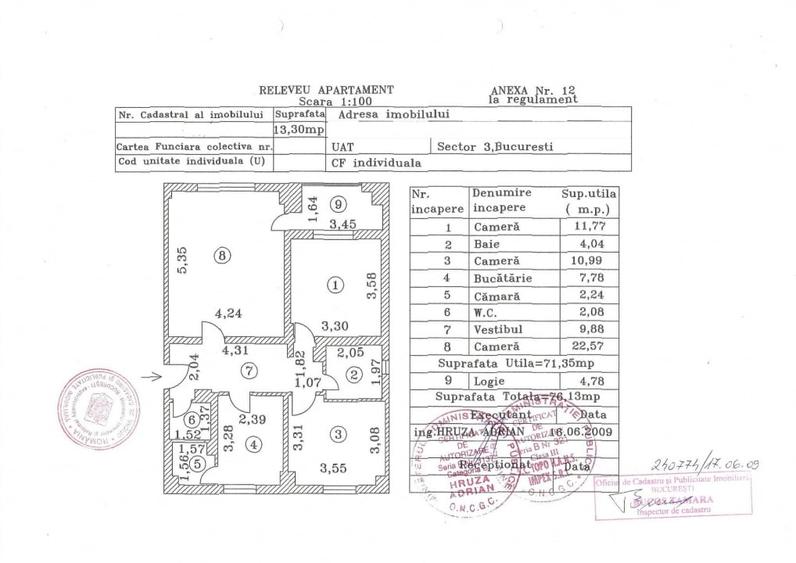VANZARE APARTAMENT 3 CAMERE BULEVARDUL UNIRII- ZEPTER-STR. LUCIAN BLAGA NR. 3 - 29