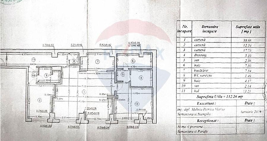 Apartament de vanzare 3 camere 112 mp Marriott 13 Septembrie bloc 2007 - 19