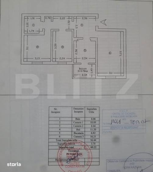 Apartament 3 camere, 57 mp, zona Pacurari - Moara de Foc - 6