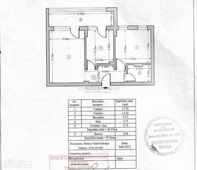 Apartament 2 camere decomandat, complet mobilat, balcon 9mp, Sector 4 - 6