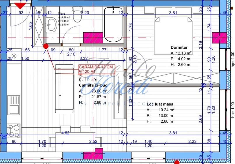 Apartament cu 3 camere in Floresti zona Terra