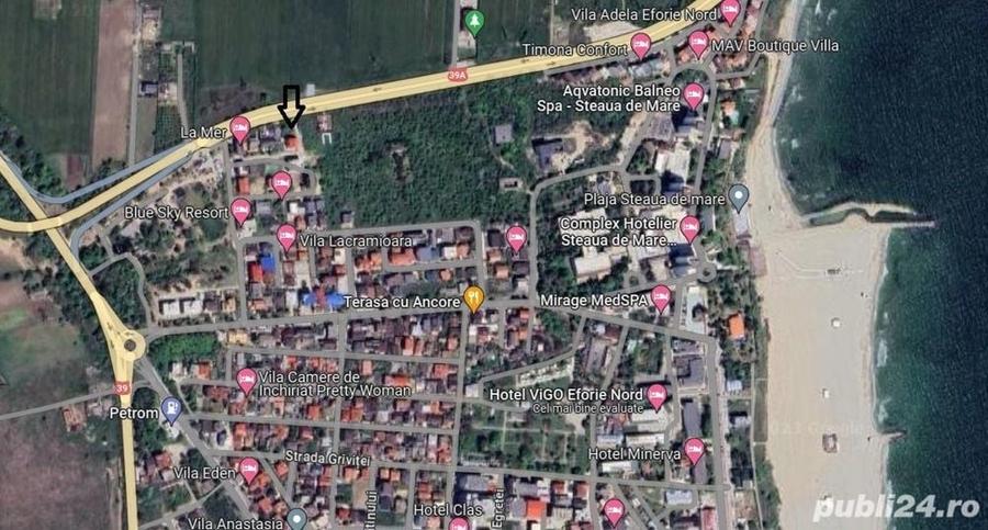 Casă cu 10 camere cu Teren 500 Mp în Eforie