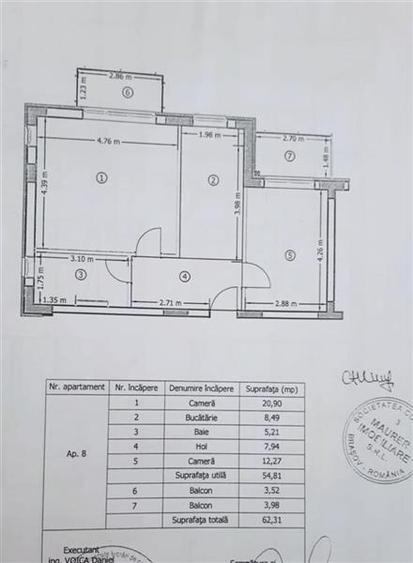 Decomandat, 2 balcoane, loc parcare si boxa, Avantgarden 3, Bartolomeu, Brasov - 12
