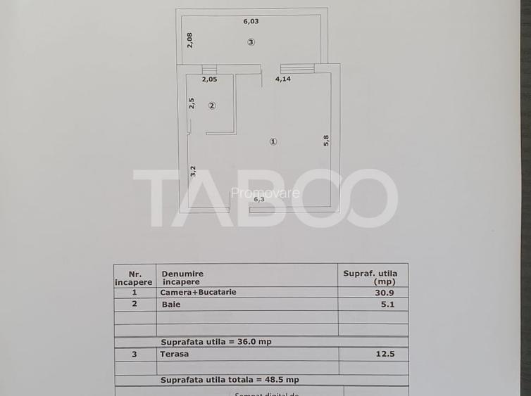 Studio de vanzare 36mp utili + terasa 12 mp la pret de DEZVOLTATOR