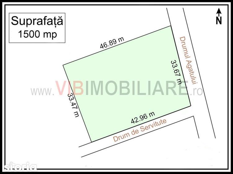 Baneasa - Drumul Agatului, teren intravilan, suprafata 1.700 mp - 1