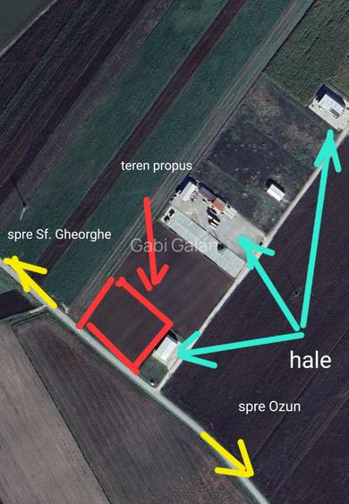 Teren industrial Ozun - Sfântul. Gheorghe 6.300 mp