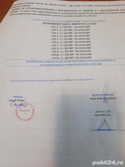 Intravilan cu PUZ pt constructie si dezmembrare utilitati la 100 m - 2