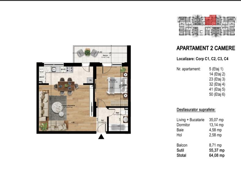 Rate la dezvoltator - Apartament 2 camere - Splaiul Unirii/Theodor Pallady - 2