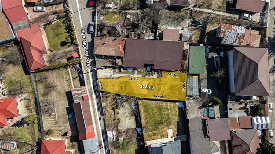 CHITILA,TEREN INTRAVILAN 278 MP,CASA DEMOLABILA,UTILITATI,ASFALT - 1