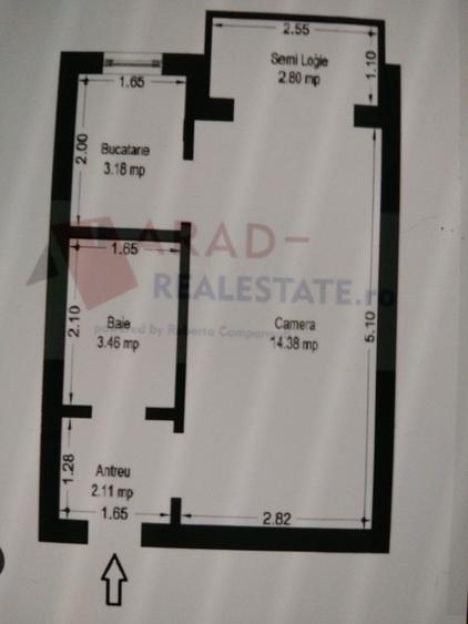 Garsoniera confort 1 Micalaca - 1