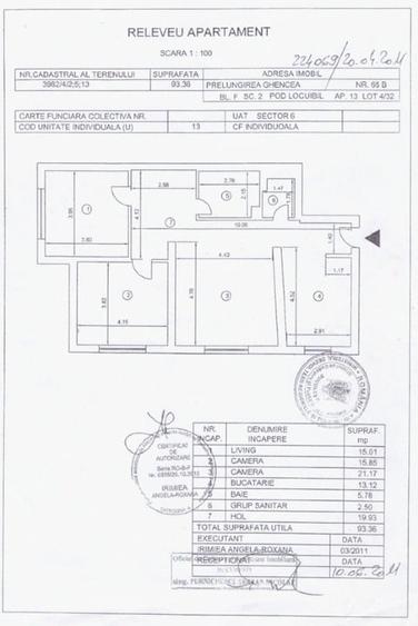 3 camere - 94m2 | STB Ghidigeni - Prel. Ghencea 65B | Propietar - 16