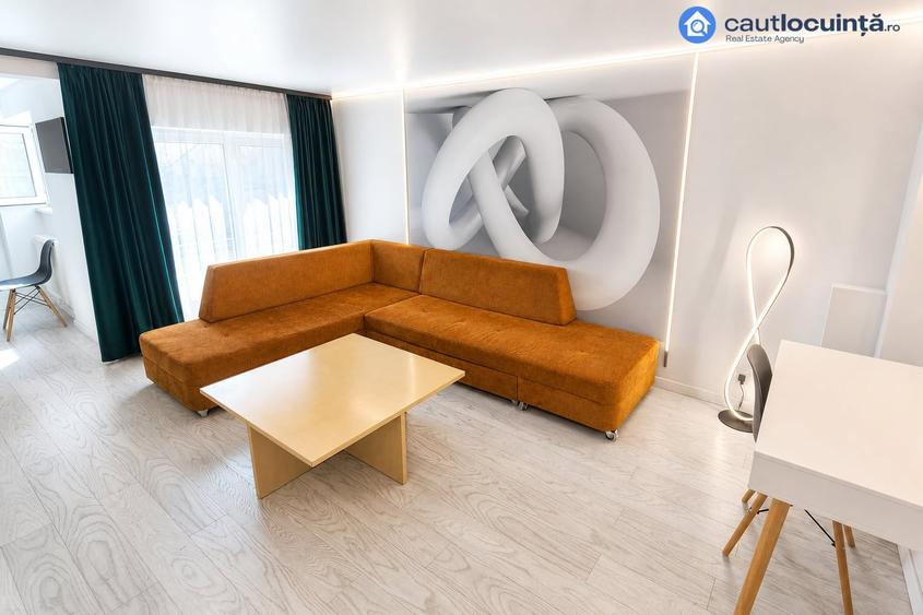 Apartament cu 2 camere semidecomandat, mobilat în P-ța Romană
