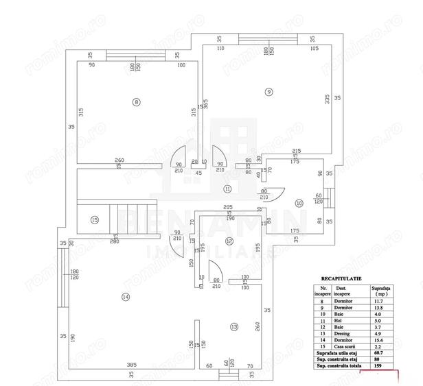 Casa P+1 Living-Bucatarie-3 Dormitoare-Toate utilitatile-Disponibila - 10