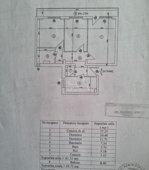 Apartament cu 3 camere decomandat, mobilat în Drumul Taberei