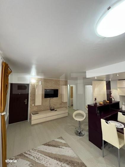 Apartament cu 2 camere semidecomandat în Câmpului