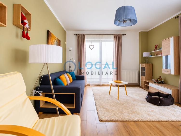 Apartament cu 2 camere semidecomandat, mobilat în Central
