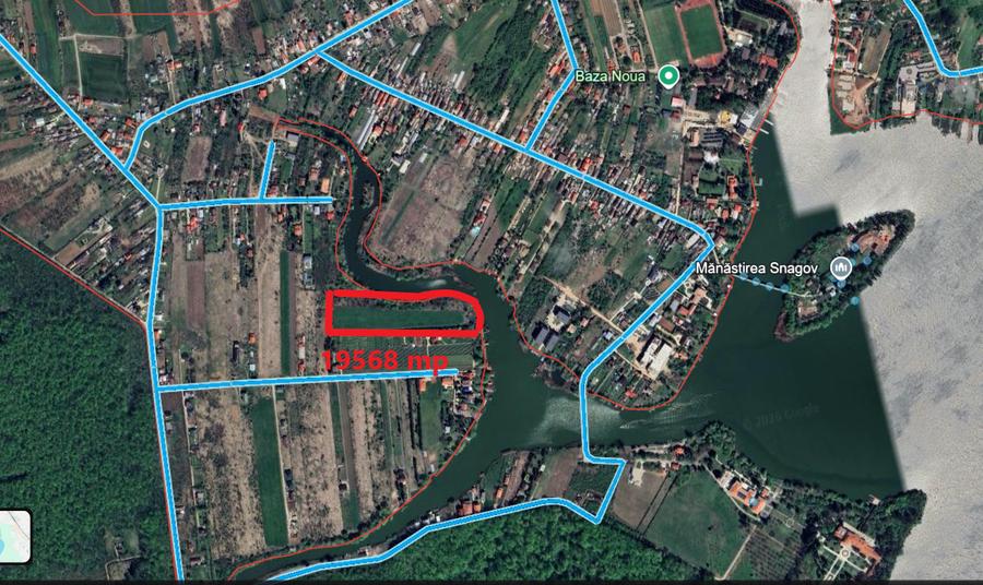 Teren Construcții intravilan de 19568 mp, în Siliștea Snagovului