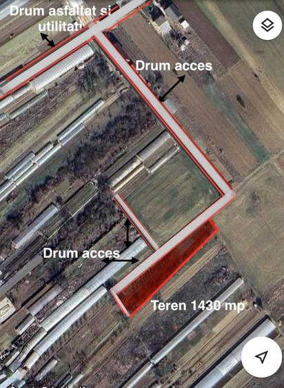 Teren Construcții intravilan de 1430 mp, în Copăceni