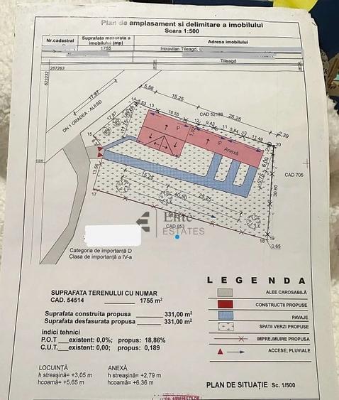 Teren de 1755 mp, în Tileagd