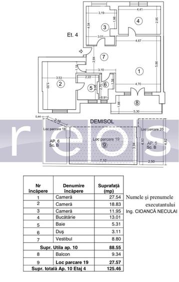INCHIRIERE 3 CAMERE 86MP | FLOREASCA | MOBILAT-UTILAT LUX | PARCARE - 6