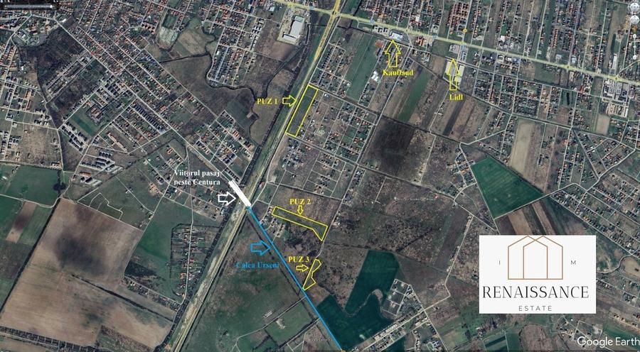 Teren Construcții intravilan de 22723 mp, în Moșnița Nouă
