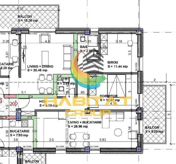Apartament cu 3 camere în Vitan
