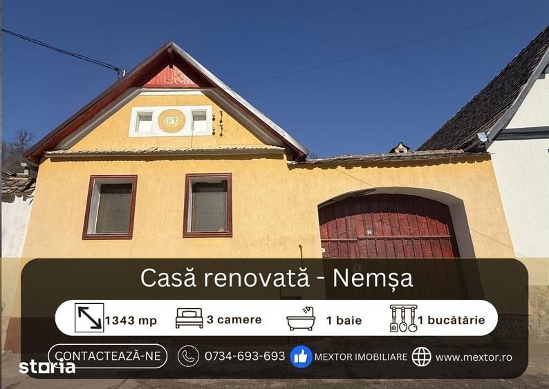 Casă cu 3 camere cu Teren 1343 Mp în Moșna