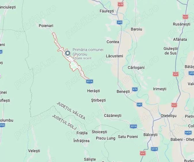 Teren de 45000 mp, în Ghioroiu