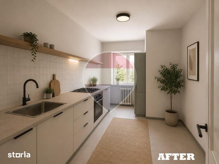 Apartament cu 3 camere decomandat în Brăilei