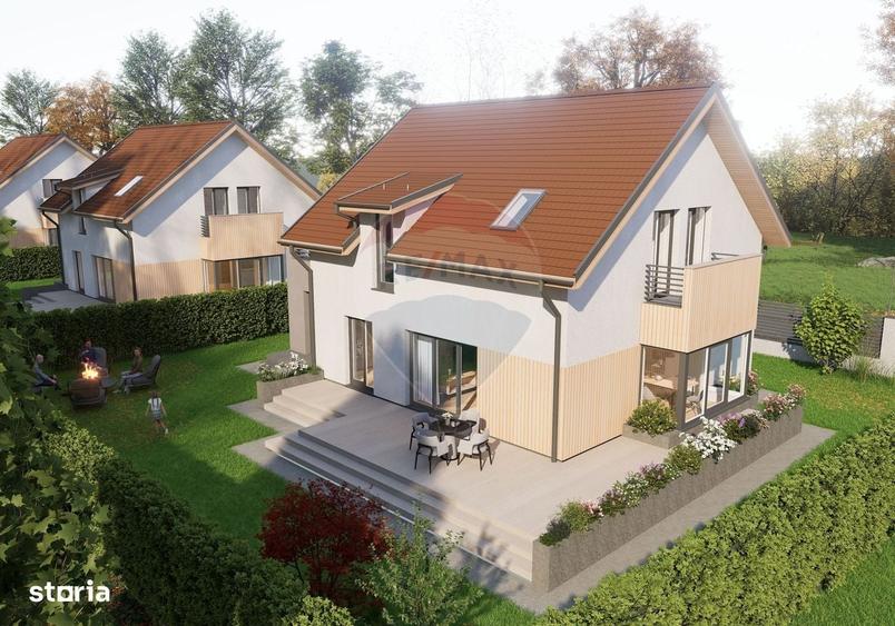 Casă cu 4 camere cu Teren 580 Mp în Stupinii Prejmerului