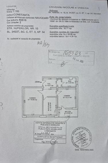 Apartament cu 2 camere decomandat în Ultracentral