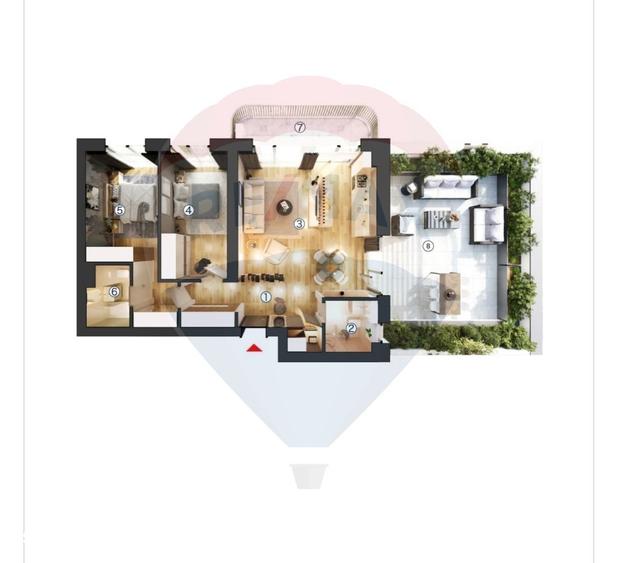 Vanzare apartamente 3 camere Pallady - 5