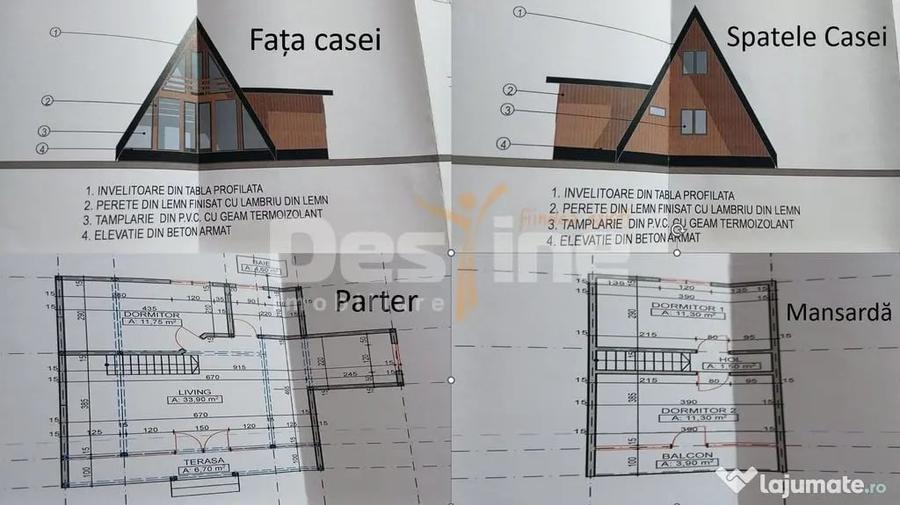 A frame finalizat, mobilat ?i utilat, cu 1800 mp teren - Vama (Suceava) - 1