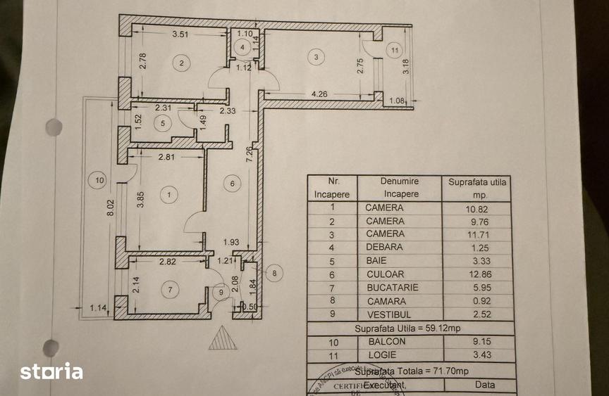 Apartament cu 3 camere în Drumul Taberei