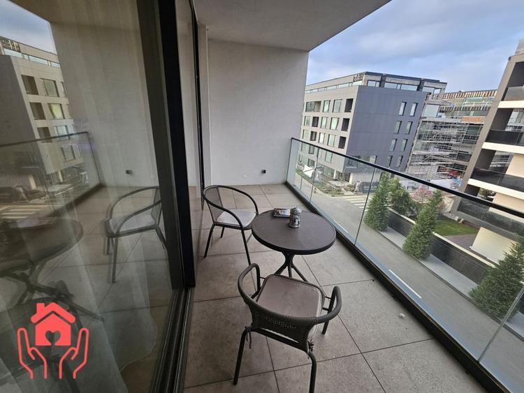 Apartament cu 2 camere semidecomandat, mobilat în Băneasa