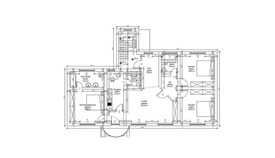 Apartament cu 4 camere decomandat în Giarmata