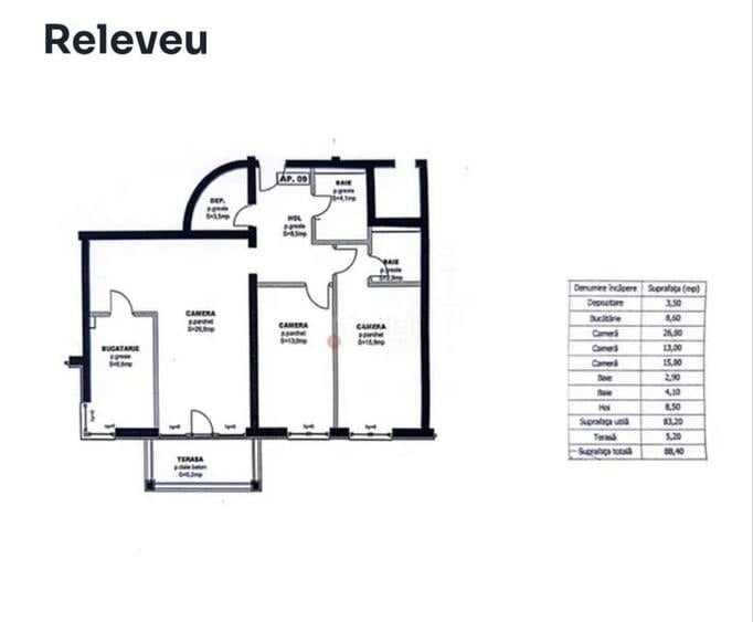 Apartament cu 3 camere decomandat în Drumul Carului