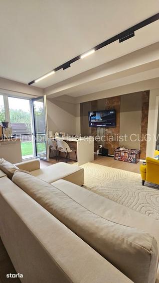 Apartament 3 camere - gradina 128mp - loc de parcare/mobilat+utilat