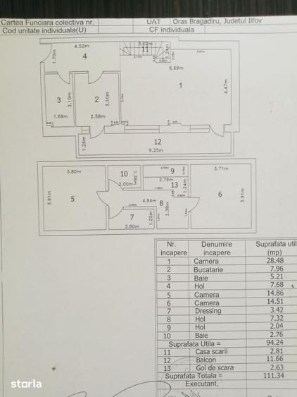 Apartament cu 3 camere în Central