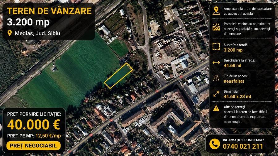 Teren extravilan de 3200 mp, în Vitrometan