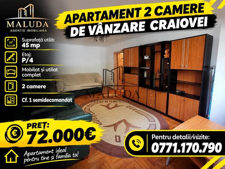 2 camere | cf. 1 semidecomandat | Craiovei - 1