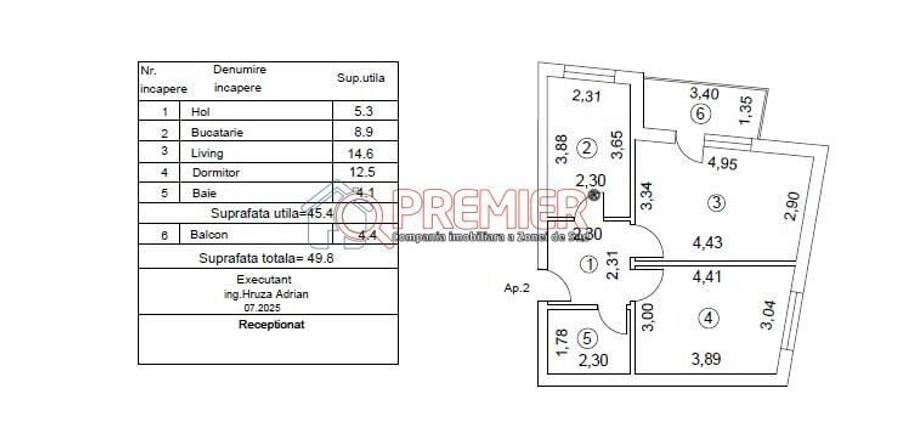 Apartament cu 2 camere decomandat în Rahova