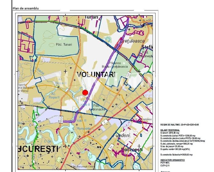 OPORTUNITATE INVESTITIE, TEREN 2870MP,  AC PROIECT BLOC 2S+P+3R+4R,9986mp totali - 1