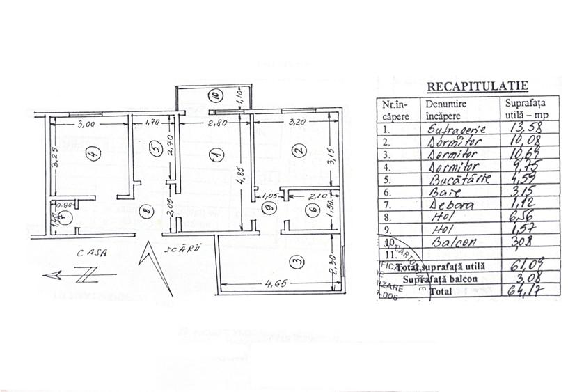 Apartament cu 4 camere în Micro 39