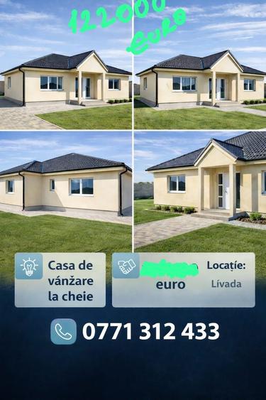 Casă cu 3 camere în Livada de Bihor